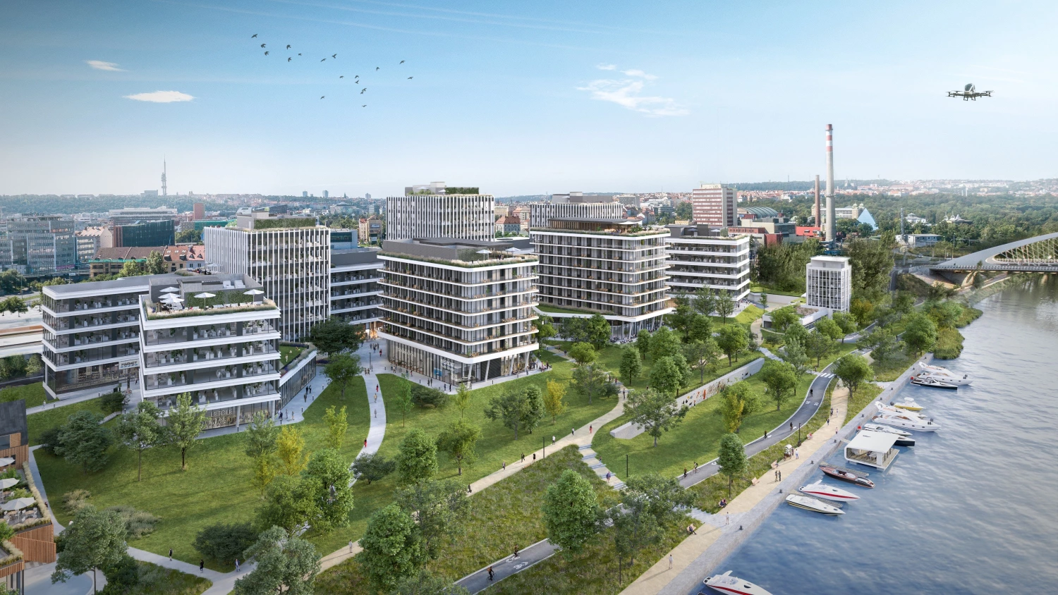 News Article Skanska completes superstructure of Prague project