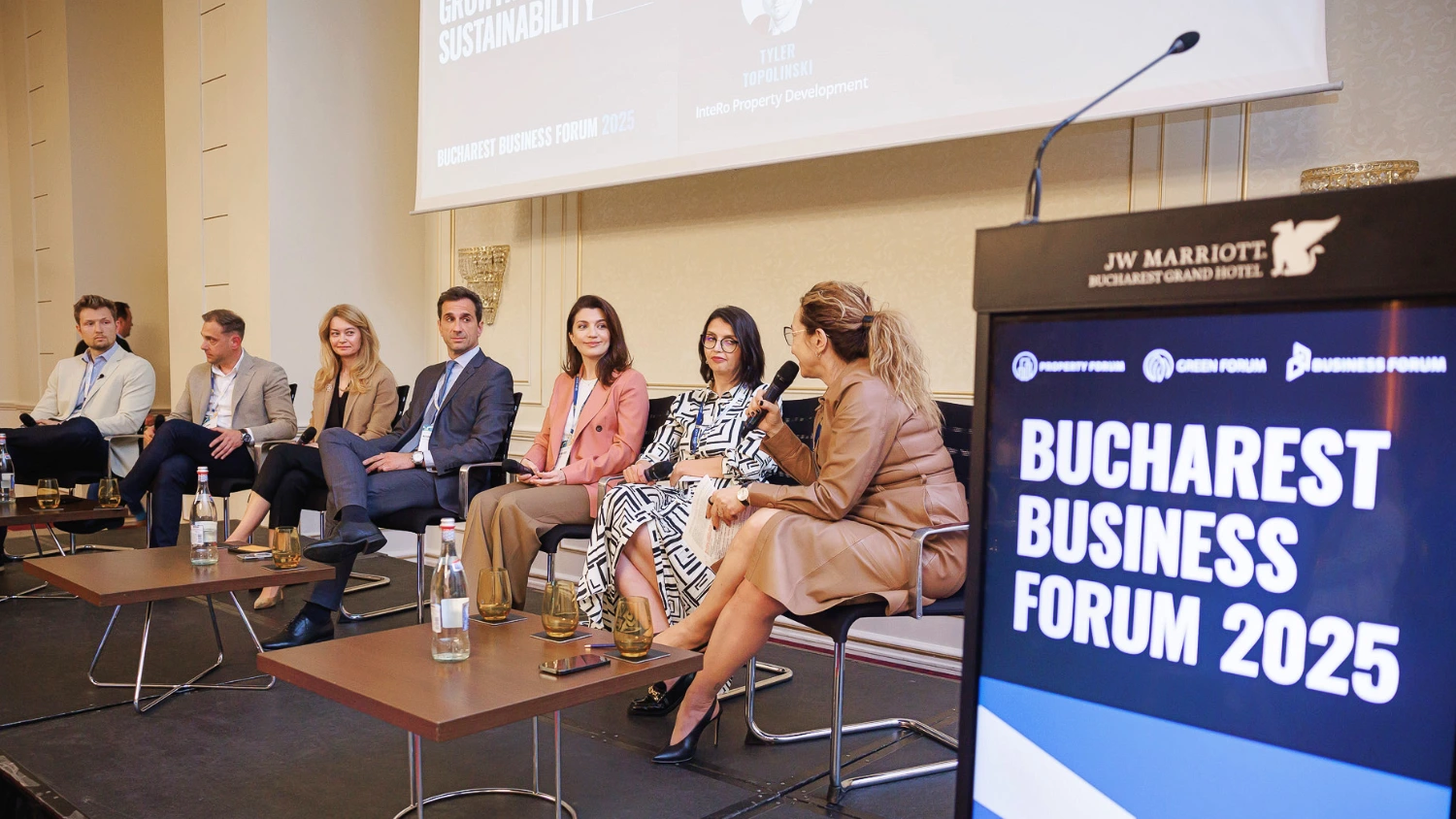 News Article Bucharest Business Forum development event financing investment report Romania