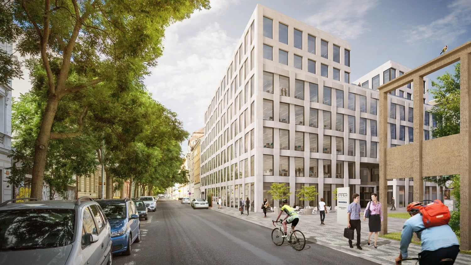 News Article Skanska tops out Prague office building