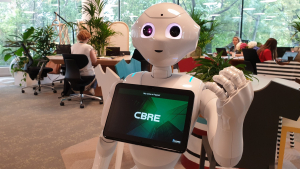 News CBRE Romania puts humanoid robot into work