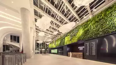 News - Globalworth presents high-tech lobby in Bucharest building