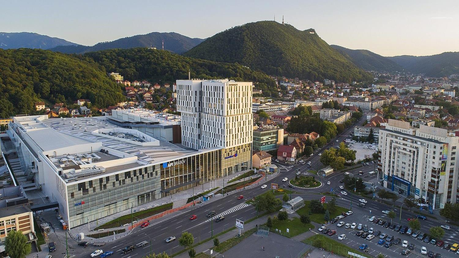 News Article AFI Europe Brasov mall mixed-use office retail Romania shopping
